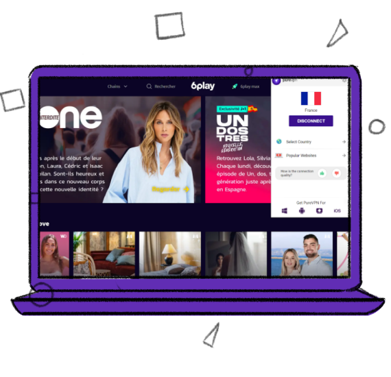 How to watch 6Play outside France with VPN
