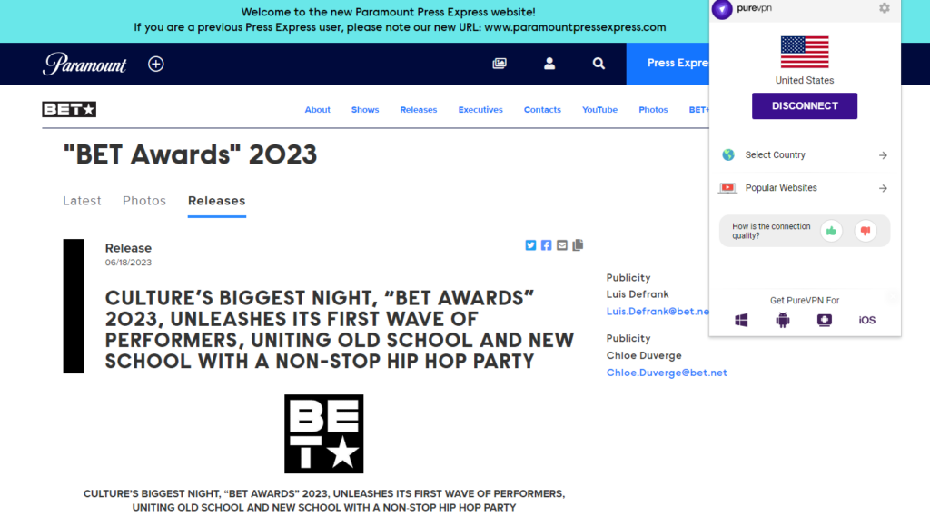 How to watch BET Awards 2023 in the UK on Paramount+ PureVPN Blog